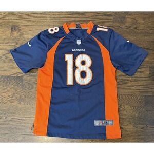 Nike On Field Denver Broncos Peyton Manning 18‎ Orange Youth Jersey Size Xl